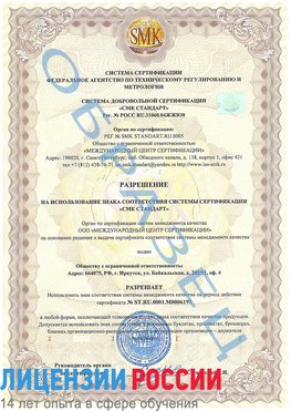 Образец разрешение Нижнеудинск Сертификат ISO 50001